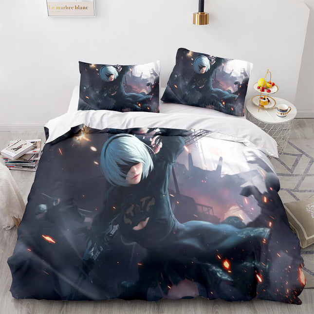 NieR Automata Cosplay 3 Piece Bedding Set Quilt Covers Without Filler