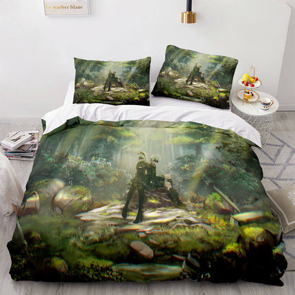 NieR Automata Cosplay 3 Piece Bedding Set Quilt Covers Without Filler