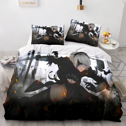 NieR Automata Cosplay 3 Piece Bedding Set Quilt Covers Without Filler