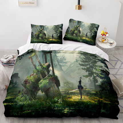 NieR Automata Cosplay 3 Piece Bedding Set Quilt Covers Without Filler