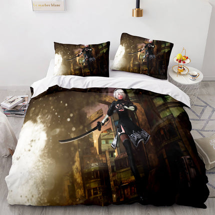 NieR Automata Cosplay 3 Piece Bedding Set Quilt Covers Without Filler
