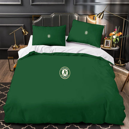 Oakland Athletics Bedding Set Quilt Cover Without Filler