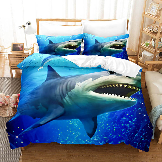 Ocean Dolphin Bedding Set Quilt Cover Without Filler