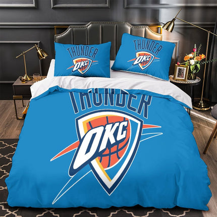 Oklahoma City Thunder Bedding Set Duvet Cover Without Filler