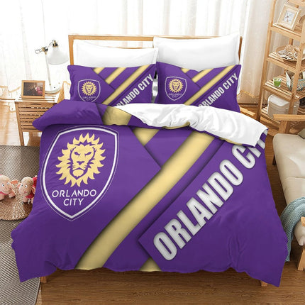 Orlando City SC Bedding Set Duvet Cover Without Filler