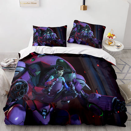 Overwatch Cosplay 3 Piece Bedding Sets Quilt Covers Without Filler