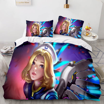 Overwatch Cosplay 3 Piece Bedding Sets Quilt Covers Without Filler