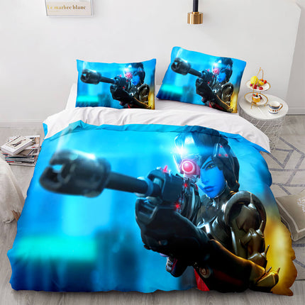 Overwatch Cosplay 3 Piece Bedding Sets Quilt Covers Without Filler