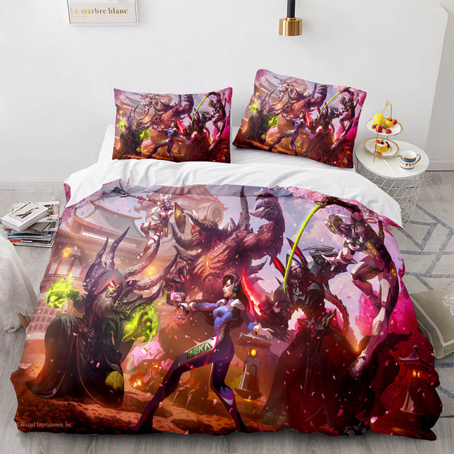 Overwatch Cosplay 3 Piece Bedding Sets Quilt Covers Without Filler