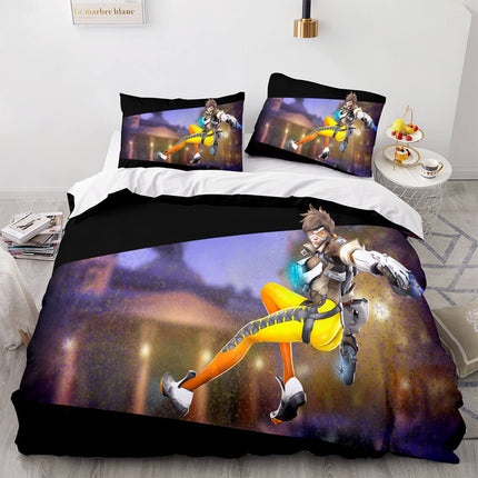 Overwatch Cosplay 3 Piece Bedding Sets Quilt Covers Without Filler