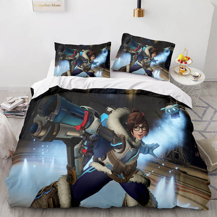 Overwatch Cosplay 3 Piece Bedding Sets Quilt Covers Without Filler