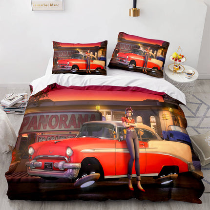Overwatch Cosplay 3 Piece Bedding Sets Quilt Covers Without Filler