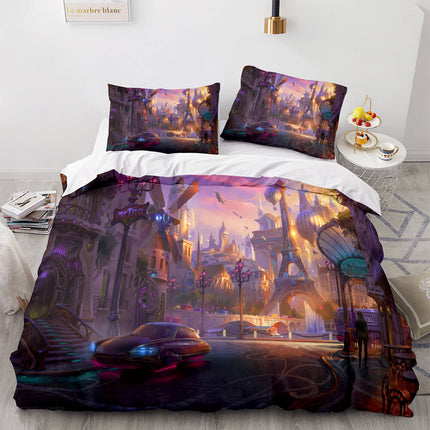 Overwatch Cosplay 3 Piece Bedding Sets Quilt Covers Without Filler