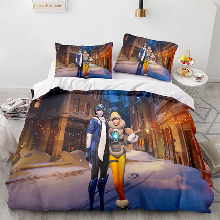 Overwatch Cosplay 3 Piece Bedding Sets Quilt Covers Without Filler