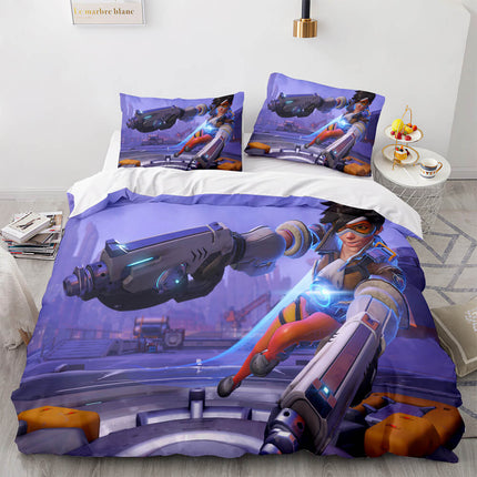 Overwatch Cosplay 3 Piece Bedding Sets Quilt Covers Without Filler