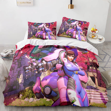 PS4 Overwatch Pattern Bedding Set Quilt Covers Room Decoration