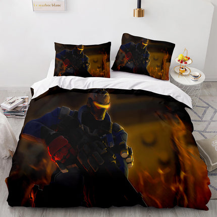 PS4 Overwatch Pattern Bedding Set Quilt Covers Room Decoration
