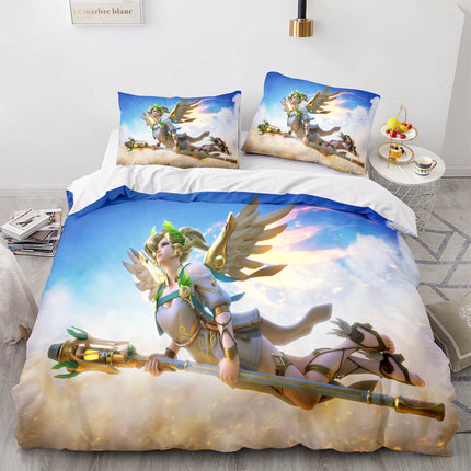 PS4 Overwatch Pattern Bedding Set Quilt Covers Room Decoration