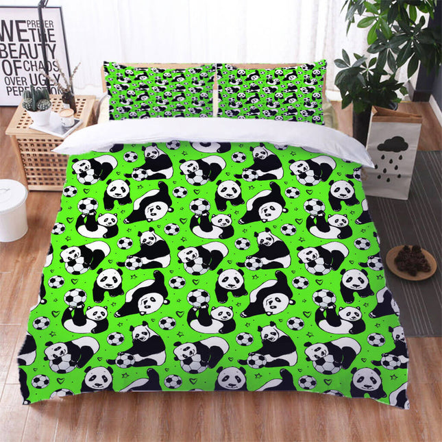 Panda Pattern Bedding Set Quilt Cover Without Filler