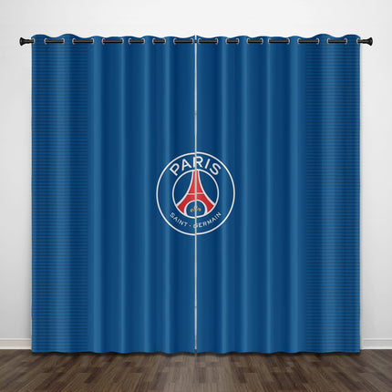 Paris Saint-Germain Football Club Curtains Pattern Blackout Window Drapes