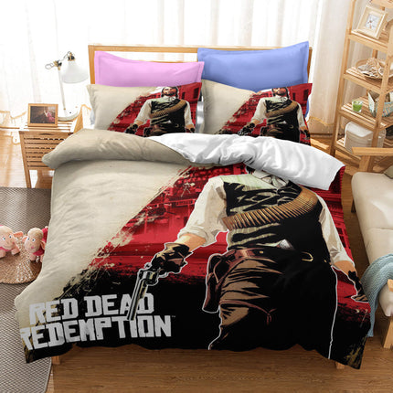 Red Dead Redemption Bedding Set Quilt Covers Without Filler