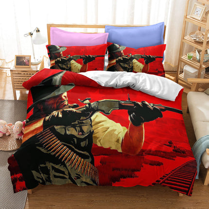 Red Dead Redemption Bedding Set Quilt Covers Without Filler