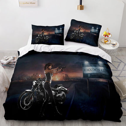 Resident Evil Bedding Set Kids Quilt Cover Without Filler