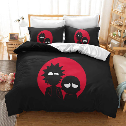 Rick And Morty 3 Piece Bedding Set Quilt Cover Without Filler
