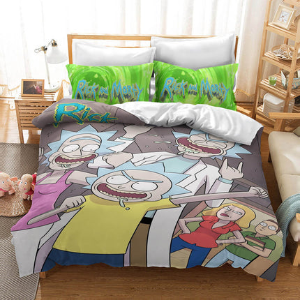 Rick And Morty Bedding Set Quilt Cover Without Filler