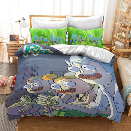 Rick And Morty Bedding Set Quilt Cover Without Filler