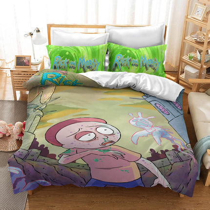 Rick And Morty Bedding Set Quilt Cover Without Filler