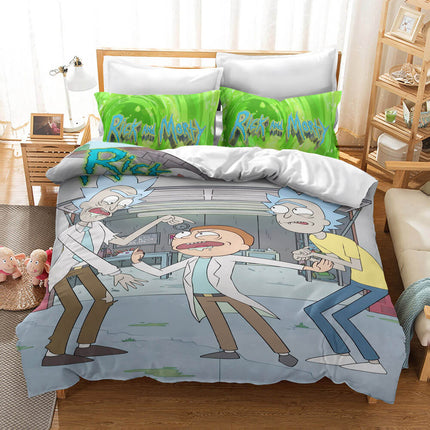 Rick And Morty Bedding Set Quilt Cover Without Filler