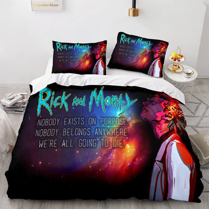 Rick and Morty Cosplay Bedding Sets Quilt Covers Without Filler