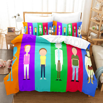 Rick and Morty Cosplay Bedding Sets Quilt Covers Without Filler