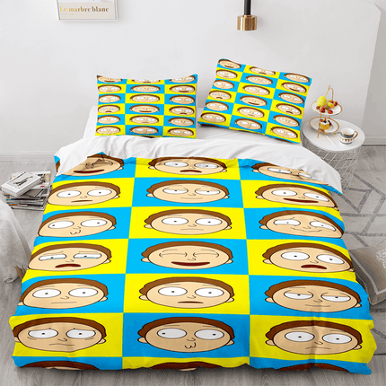 Rick and Morty Cosplay Bedding Sets Quilt Covers Without Filler