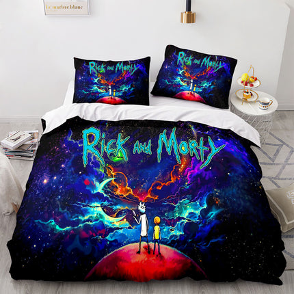 Rick and Morty Cosplay Bedding Sets Quilt Covers Without Filler