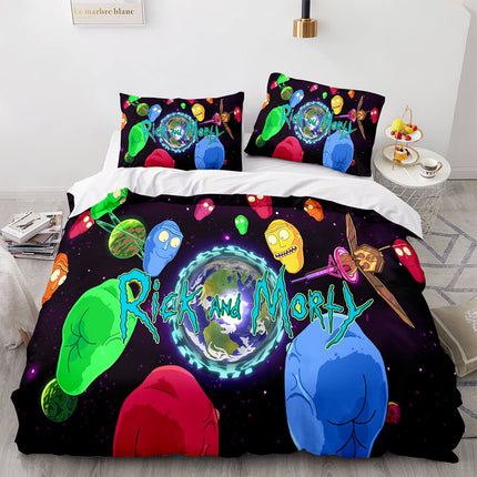 Rick and Morty Cosplay Bedding Sets Quilt Covers Without Filler