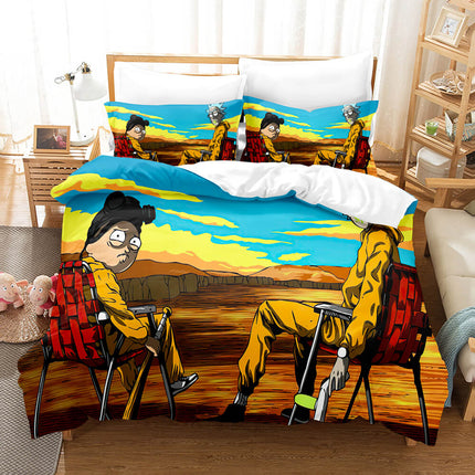 Rick and Morty Pattern Bedding Sets Quilt Covers Room Decoration
