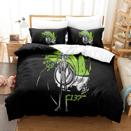 Rick and Morty Cosplay Kids Soft Bedding Sets Quilt Covers Without Filler