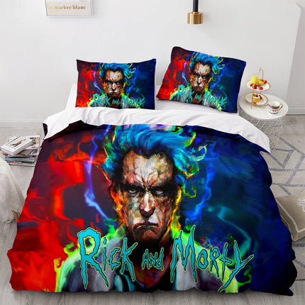 Rick and Morty Cosplay Kids Soft Bedding Sets Quilt Covers Without Filler