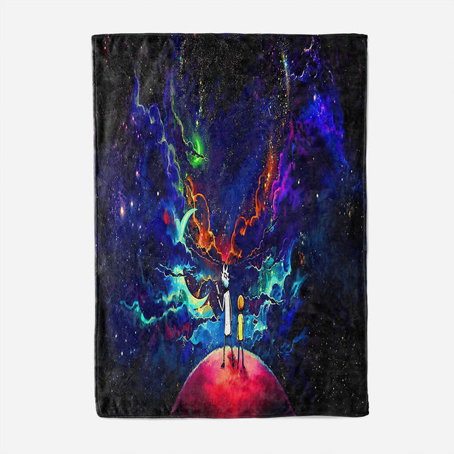 Rick and Morty Pattern Blanket Flannel Throw Room Decoration