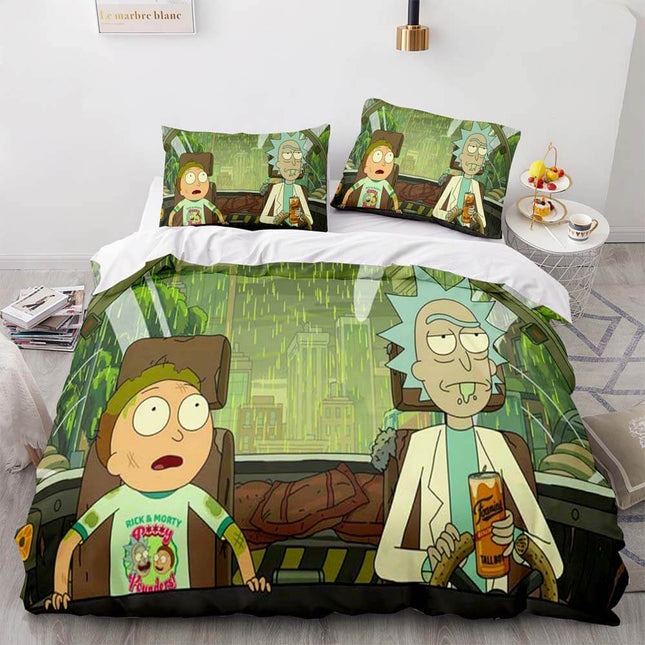 Rick and Morty Season 5 Bedding Set Quilt Duvet Cover Bedding Sets