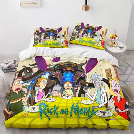 Rick and Morty Season 5 Bedding Set Quilt Duvet Cover Bedding Sets