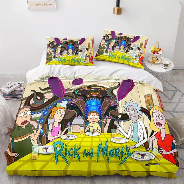 Rick and Morty Season 5 Bedding Set Quilt Duvet Cover Bedding Sets
