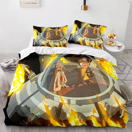 Rick and Morty Season 5 Bedding Set Quilt Duvet Covers Bedding Sets