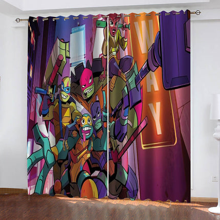 Rise of the Teenage Mutant Ninja Turtles Curtains Blackout Window Drapes