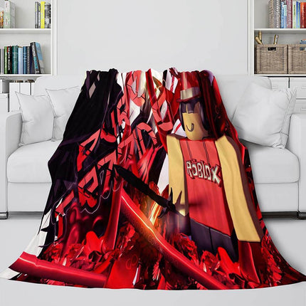 Roblox Blanket Flannel Fleece Throw Cosplay Blanket Christmas Bedding