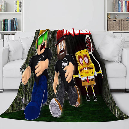 Roblox Blanket Flannel Fleece Throw Cosplay Blanket Christmas Bedding