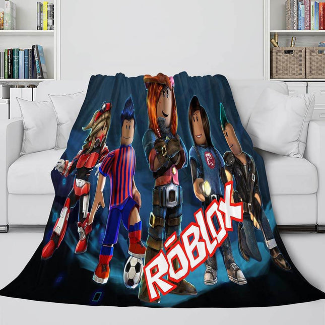 Roblox Blanket Flannel Fleece Throw Cosplay Blanket Christmas Bedding