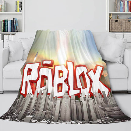 Roblox Blanket Flannel Fleece Throw Cosplay Blanket Christmas Bedding